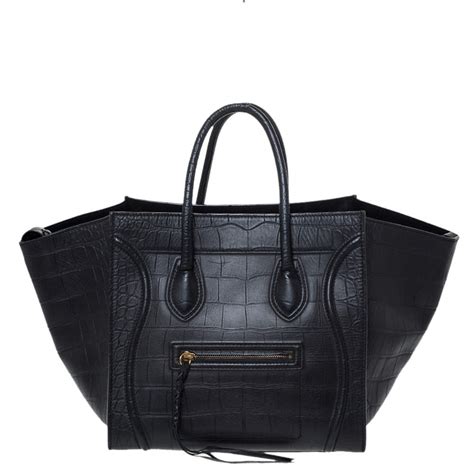 celine luggage medium black|Celine phantom luggage.